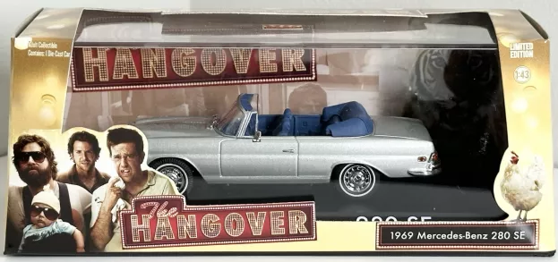 Greenlight Mercedes 280se Cabriolet Open 1969 The Hangover Movie Una Notte Da Leoni 1:43 86461