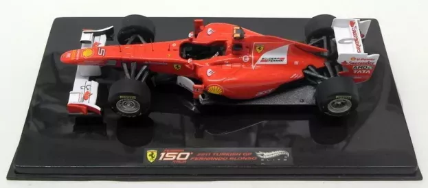 Hot Wheels Ferrari F1 150th Italia N 5 3rd Gp Turkey 2011 Fernando Alonso 1:43 W1188