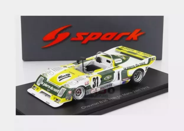 Spark Chevron B36 2.0l S4 Team Societe Racing N 31 24h Le Mans 1978 M.pignard L.roussiaud L.ferrier 1:43 S9412