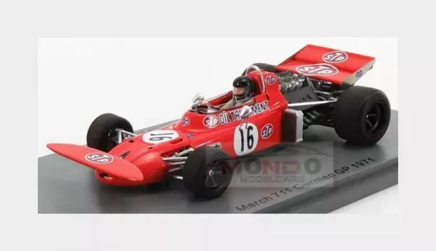 Spark March F1 711 N 16 German Gp 1971 A.de Adamich 1:43 S7261