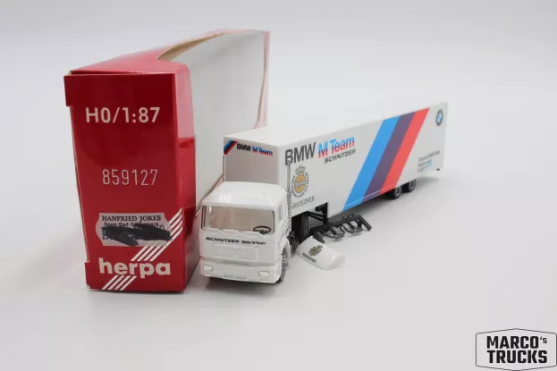 Herpa Man F90 Truck Container Bmw M-team Schnitzer 1980 1:87 859127