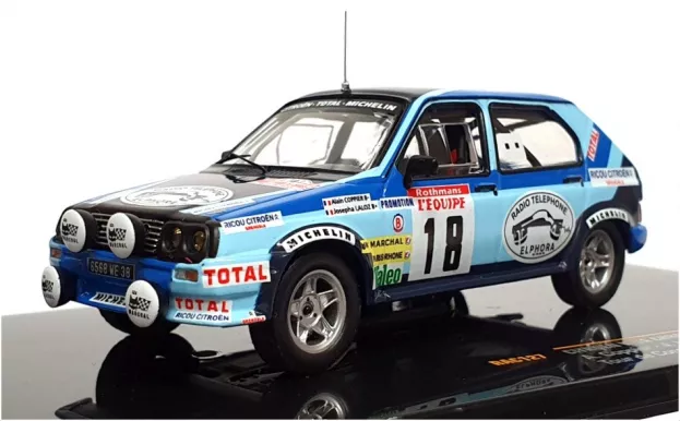 IXO Models Citroen Visa Chrono N 18 Rally Tour De Corse 1983 A.coppier J.laloz 1:43 RAC127