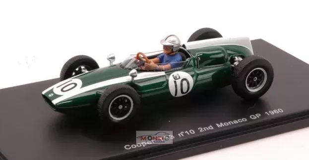 Spark Cooper F1 T53 N 10 2nd Monaco Gp 1960 Bruce Mclaren 1:43 S3511