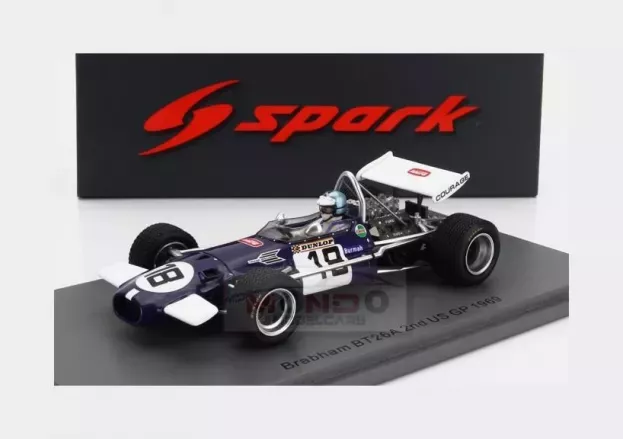 Spark Brabham F1 Bt26a N 18 2nd Usa Gp 1969 Piers Courage 1:43 S8322