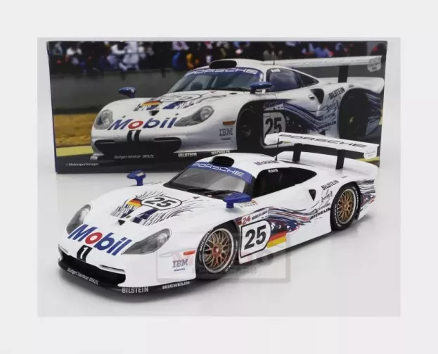 Werk83 Porsche 911 3.2l Gt1 Evo Team Porsche Ag N 25 24h Le Mans 1997 H.j.stuck T.boutsen B.wollek 1:18 W18012001