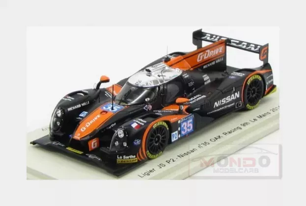 Spark Ligier Js P2 Nissan 4.5l V8 Turbo Team Oak Racing N 35 24h Le Mans 2014 A.brundle J.mardenborough M.shulzhitskiy 1:43 S4216