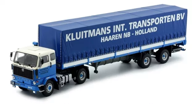Tekno Volvo Kluitmans Volvo F89 2-assige Huifoplegger 1:50 76313