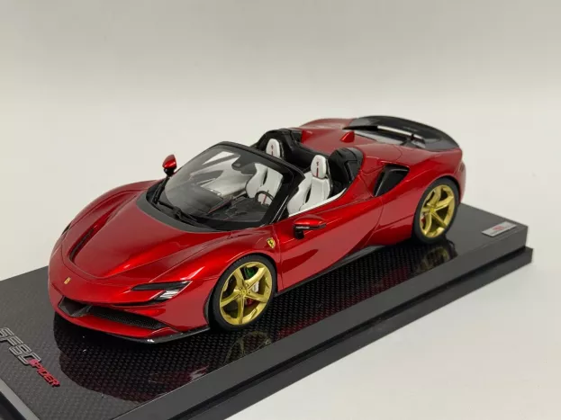 MR Models Ferrari Sf90 Spider Stradale Hybrid 1000hp 2019 Con Vetrina With Showcase 1:18 FE032A