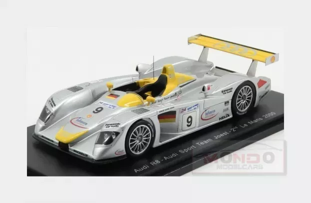 Spark Audi R8 3.6l Turbo V8 Team Audi Sport Joest N 9 2nd 24h Le Mans 2000 Laurent Aiello Allan Mcnish Stephane Ortelli 1:43 S3698