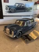 CMC M-205 Mercedes-Benz 600 Pullman Landaulet W100 Blue 1:18 Diecast Model Car