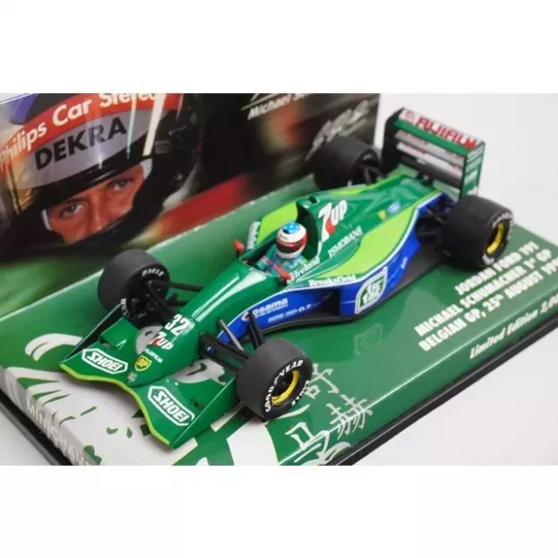 Minichamps Jordan F1 191 Ford N 32 1st Gp Belgium 1991 Michael Schumacher 25th August 1991 1:43 433910032