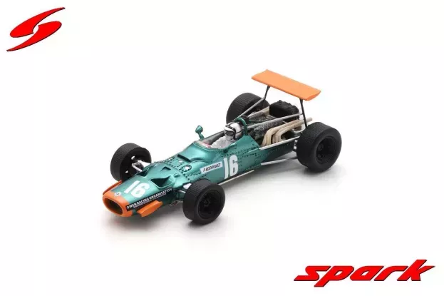 Spark Brm F1 P133 N 16 3rd Canada Gp 1968 Pedro Rodriguez 1:43 S5703