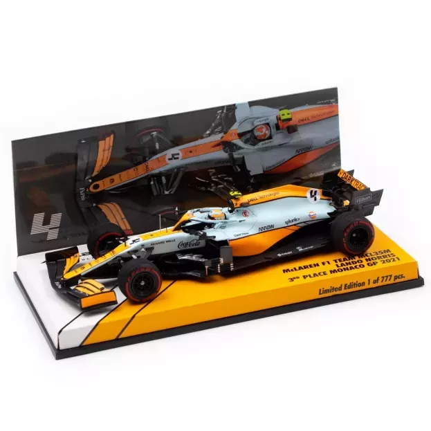 Minichamps Mclaren F1 Mcl35l Team Mclaren N 4 3rd Monaco Gp 2021 Lando Norris 1:43 447210604