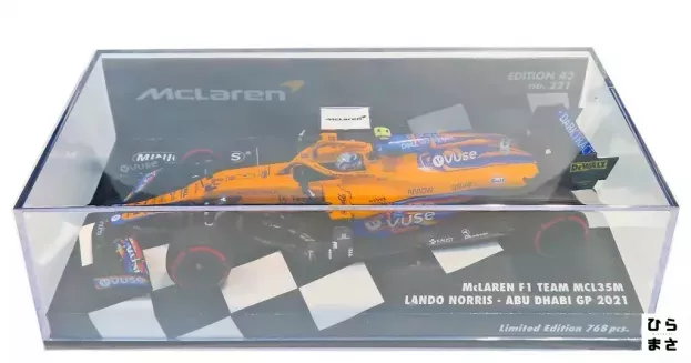 Minichamps Mclaren F1 Mcl35l Team Mclaren N 4 7th Abu Dhabi Gp 2021 Lando Norris 1:43 537216604