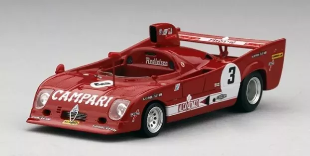 Truescale Alfa Romeo T33 Tt12 Spider N 3 2nd 6h Watkins Glen 1975 M.andretti A.merzario 1:43 TSM164310
