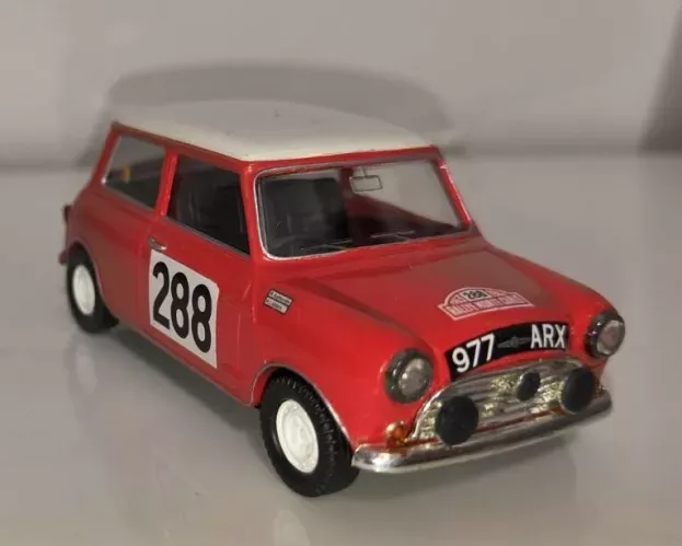 Vitesse Morris Mini Cooper N 288 3rd Rally Montecarlo 1963 R.aaltonen A.ambrose 1:43 58SM77