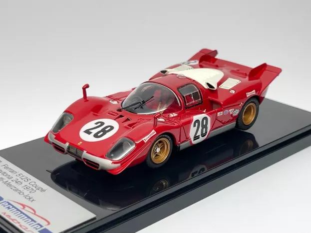 Tecnomodel Ferrari 512s Coupe Team Scuderia Ferrari N 28 3rd 24h Daytona 1970 M.andretti A.merzario J.ickx 1:43 TM03