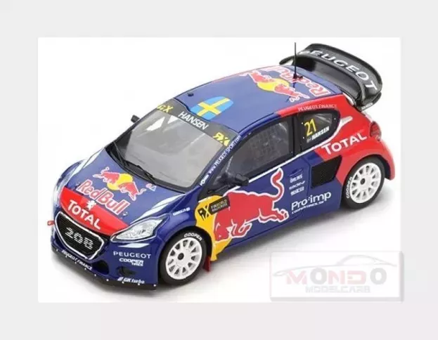 Spark Peugeot 208 Wrx Team Peugeot Hansen Red Bull N 21 Winner World Rx Of France 2016 Timmy Hansen 1:43 S5198