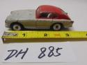Dinky 167 AC Aceca In Gray & Red With Spun Hubs Made in England