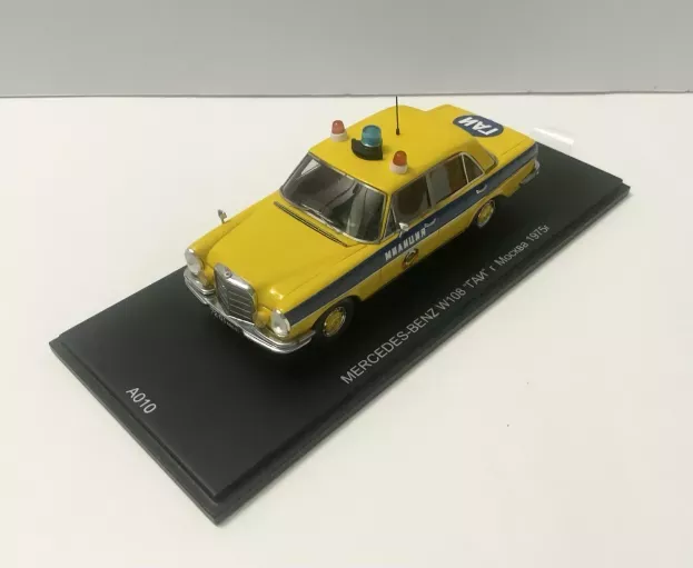 Spark Mercedes 280se Automatic W108 Ussr Police Moscow 1975 1:43 A010