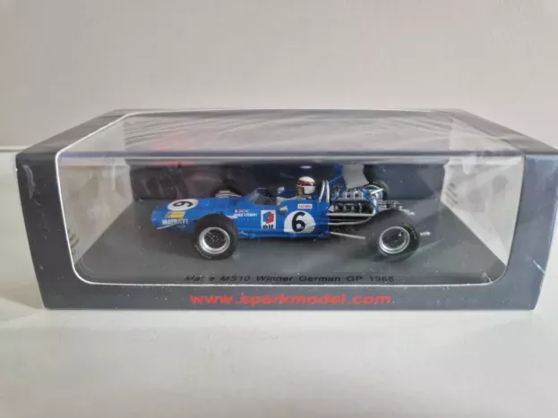 Spark Matra Simca F1 Ms10 N 6 Winner German Gp 1968 Jackie Stewart 1:43 S5380