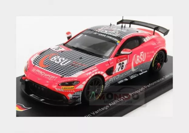 Spark Aston Martin Vantage Amr Gt4 Team Prosport Performance N 76 24h Nurburgring 2019 C.breuer K.van Berlo A.mies M.d.ortmann 1:43 SG551
