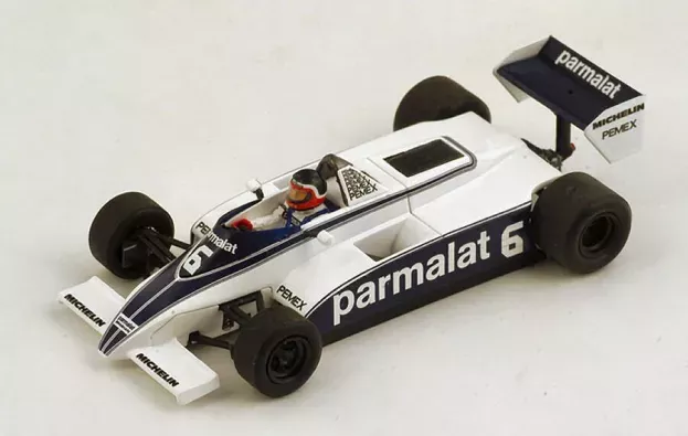 Spark Brabham F1 Bt49c Parmalat N 6 Monaco Gp 1981 Hector Rebaque 1:43 S4348