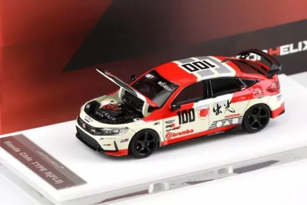 Motorhelix Honda Civic Type-r fl5 N 100 Racing 2020 1:64 M65427