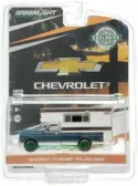 Greenlight 1/64 1969 Chevy C10 Cheyenne with Large Camper Car Model #30121 chase