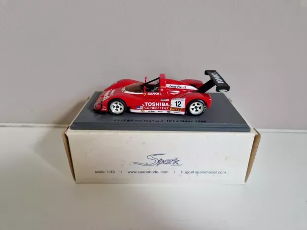 Spark Ferrari F333 Sp F130e 4.0l V12 Team Doyle Risi Racing N 12 Winner Lmp1 Class 24h Le Mans 1998 Wayne Taylor Fermin Velez Eric Van De Poele 1:43 SCFI06