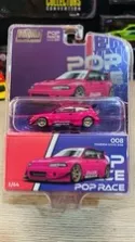 Enigma Exclusive Pop Race 1/64 Scale Pandem Civic EG6 Pink Model Car Pre008