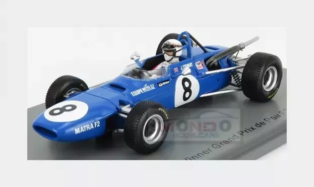 Spark Matra Simca F2 Gran Prix Ms7 N 8 Winner De Pau Gp 1968 Jackie Stewart 1:43 SF184