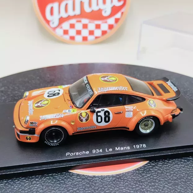 Spark Porsche 911 934 3.0l Turbo Team H.poulain Jagermeister N 68 24h Le Mans 1978 H.poulain E.doren G.holup R.feitler 1:43 S4424
