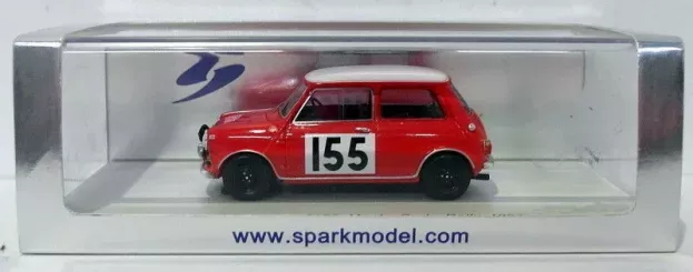Spark Morris Mini Cooper N 155 Rally Montecarlo 1963 Morrison Culcheth 1:43 S1190