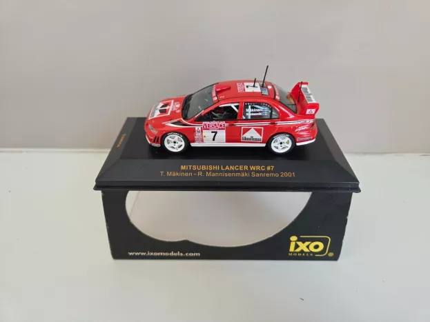IXO Models Mitsubishi Lancer Wrc Rally Sanremo 2001 N 7 T. Makinen 1:43 RAM054