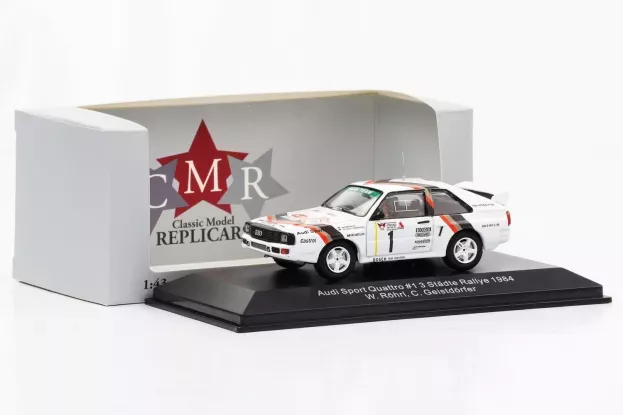 CMR Audi Quattro Sport N 1 Winner Rally Adac Stadte 1984 W.rohrl C.geistdorfer 1:43 WRC025