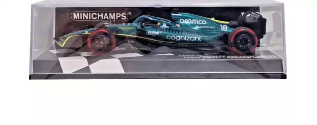 Minichamps Aston Martin F1 Amr22 Team Aramco Cognizart N 18 Bahrain Gp 2022 Lance Stroll 1:43 417220118