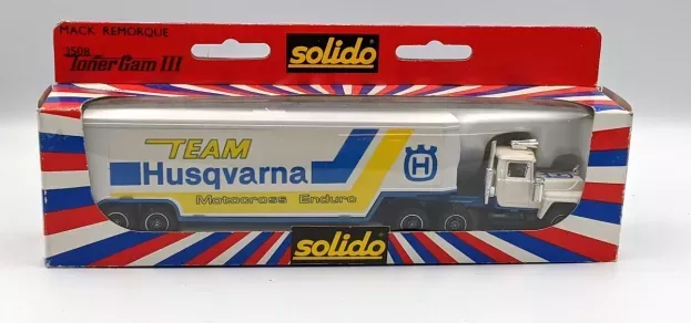 Solido Mack R600 Team Husqvarna Container Truck 1978 1:64 3508