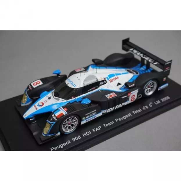 Spark Peugeot 908 Hdi Fap 5.5l Turbo V12 Team Peugeot Total N 8 24h Le Mans 2008 S.sarrazin P.lamy A.wurt 1:43 S1280