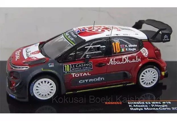 IXO Models Citroen C3 Wrc Abu Dhabi N 10 Rally Montecarlo 2018 K.meeke P.nagle 1:43 RAM662