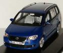 VW TOURAN 2007 GP TYP 1T BISCAY BLUE MINICHAMPS 1T0099300GPC5C 1/43 VOLKSWAGEN