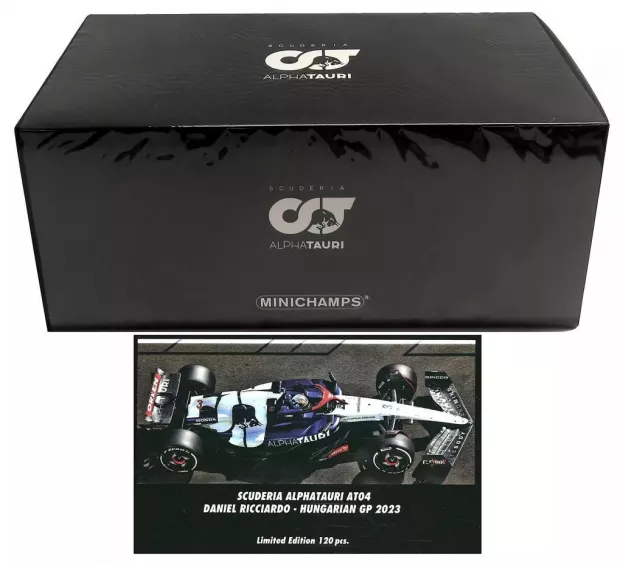 Minichamps Alpha Tauri F1 At04 Team Alpha Tauri N 3 Hungarian Gp 2023 Daniel Ricciardo 1:18 117231203
