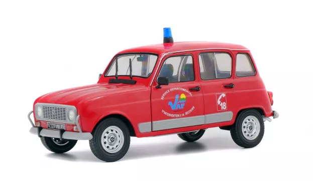 Solido Renault R4 Gtl Pompiers Service Departemental Du Var 1986 1:18 1800106