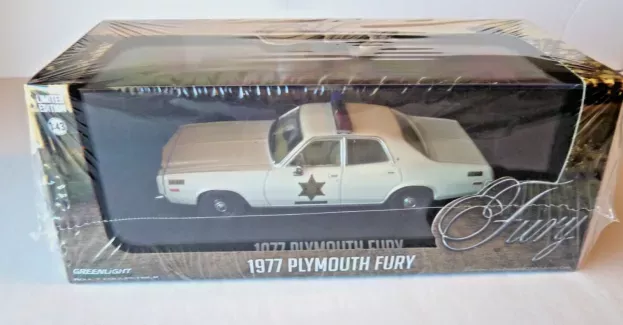 Greenlight Plymouth Fury Hazzard County Sheriff Police Rosco Patrol Car 1977 1:43 86558