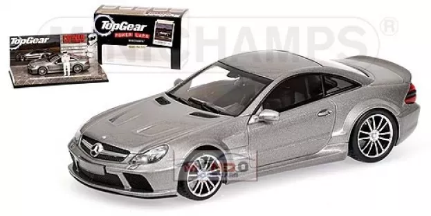 Minichamps Mercedes Sl65 Amg r230 V12 Biturbo Black Series 2009 Top Gear Whit Figures 1:43 519433820
