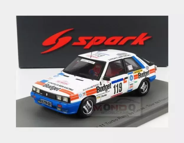 Spark Renault R11 Turbo N 119 Rally Tour De Corse 1984 A.oreille S.oreille 1:43 S5571