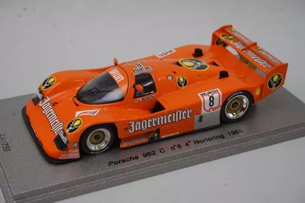 Spark Porsche 962c N 8 Jagermeister 4th Norisring 1988 U.scafer 1:43 NA010