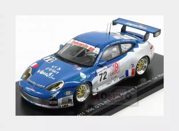 Spark Porsche 911 996 Gt3 Rs N 72 24h Le Mans 2002 L.alphand C.lavielle O.theven 1:43 S5516