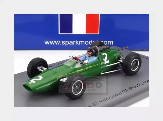 Spark Lotus F2 Type 32 N 2 Winner Pau Gp 1964 J.clark 1:43 SF286