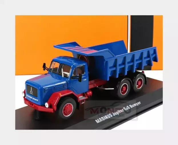 IXO Models Magirus Jupiter 6x6 Truck Cassone Ribaltabile 3-assi 1964 1:43 TRUD004